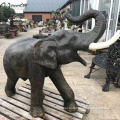 Large outdoor garden decor bronze elephant statue bangkok
